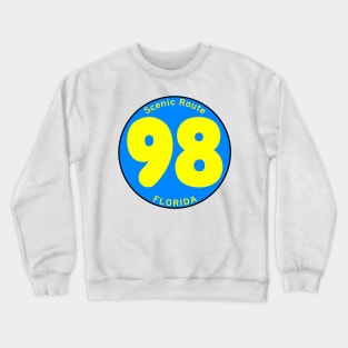 Highway 98 Gulf Drive Miramar Beach Destin Florida Palms Panhandle Emerald Coast Crewneck Sweatshirt